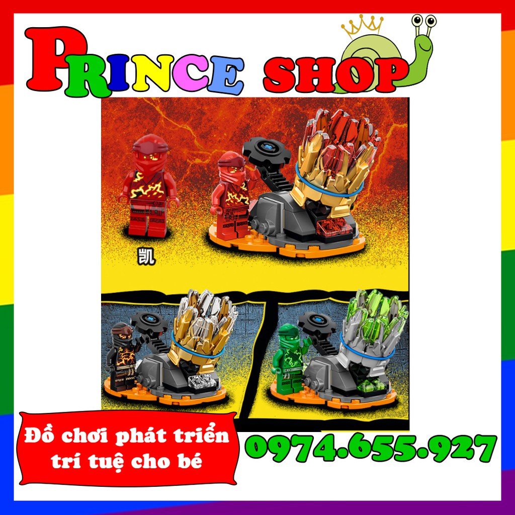 Con quay lốc xoáy Ninja Lari 11547 - Con quay kèm minifigures ninjago Lari/Bela
