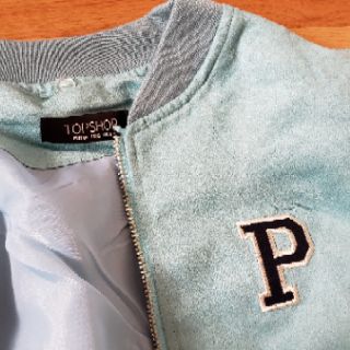 Áo bomber da lộn TOP SHOP