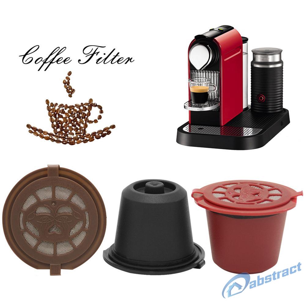 AB 4pcs/set Reusable Coffee Capsule Filter Shell for Nespresso Coffee Machine