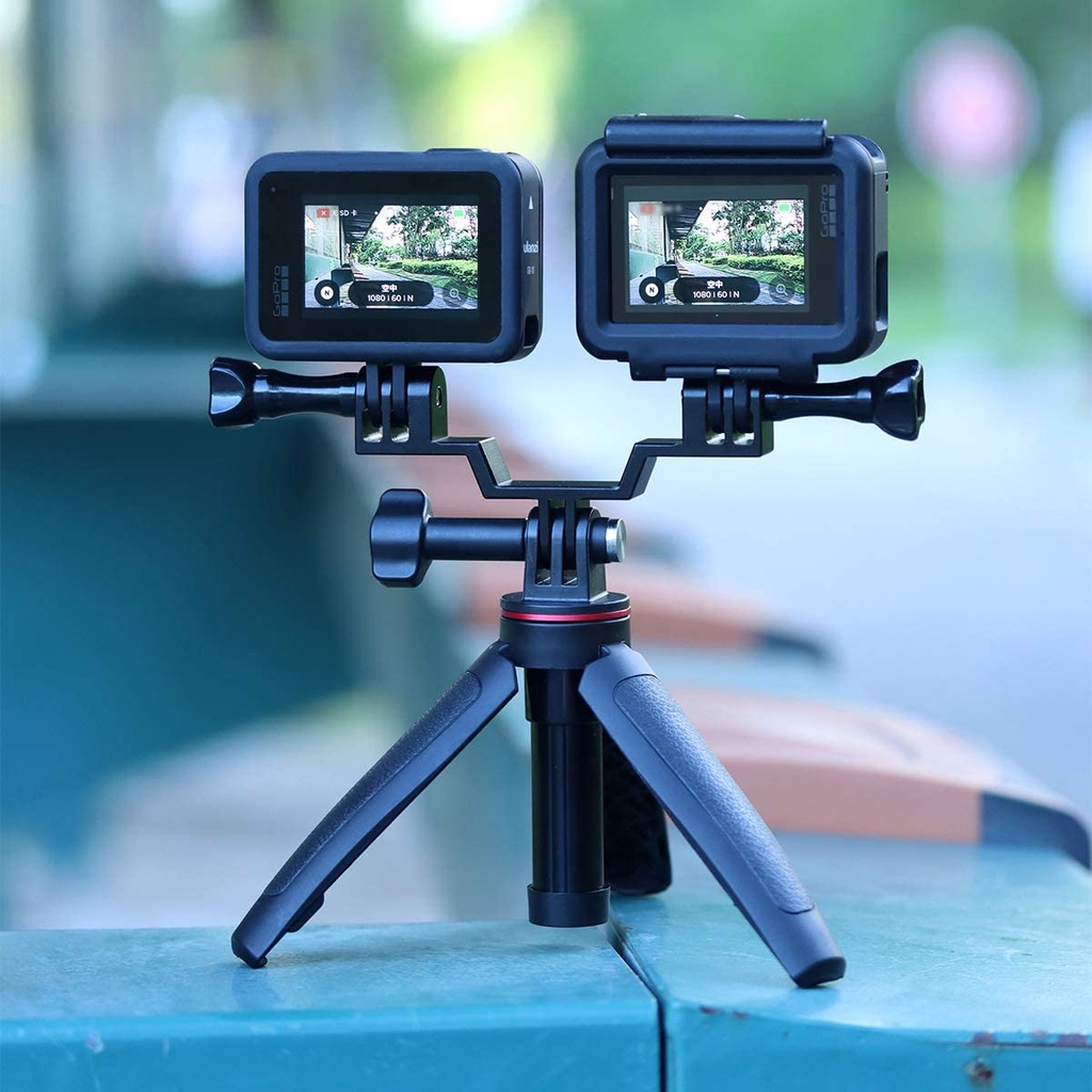 ULANZI GP-7 - HÀNG CHÍNH HÃNG - Giá đỡ kép dành cho GoPro 8/7/6/5 hoặc DJI OSMO