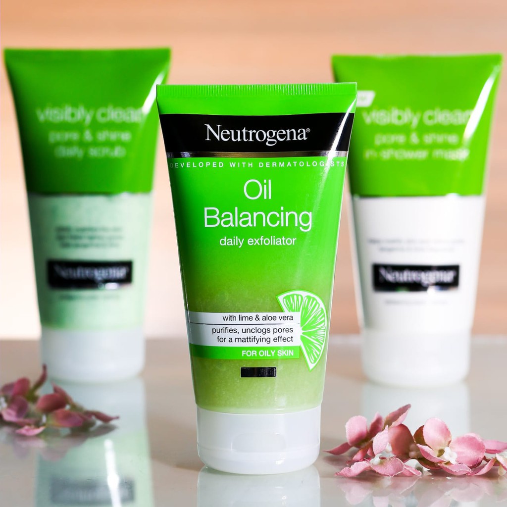 sữa rửa mặt ngăn ngừa mụn cho da dầu NEUTROGENA OIL BALANCING DAILY EXFOLIATOR,150ml | BigBuy360 - bigbuy360.vn