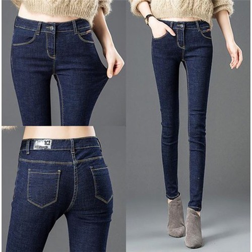 Quần jean nữ lưng cao nhiều màu chất co giãn đẹp | BigBuy360 - bigbuy360.vn