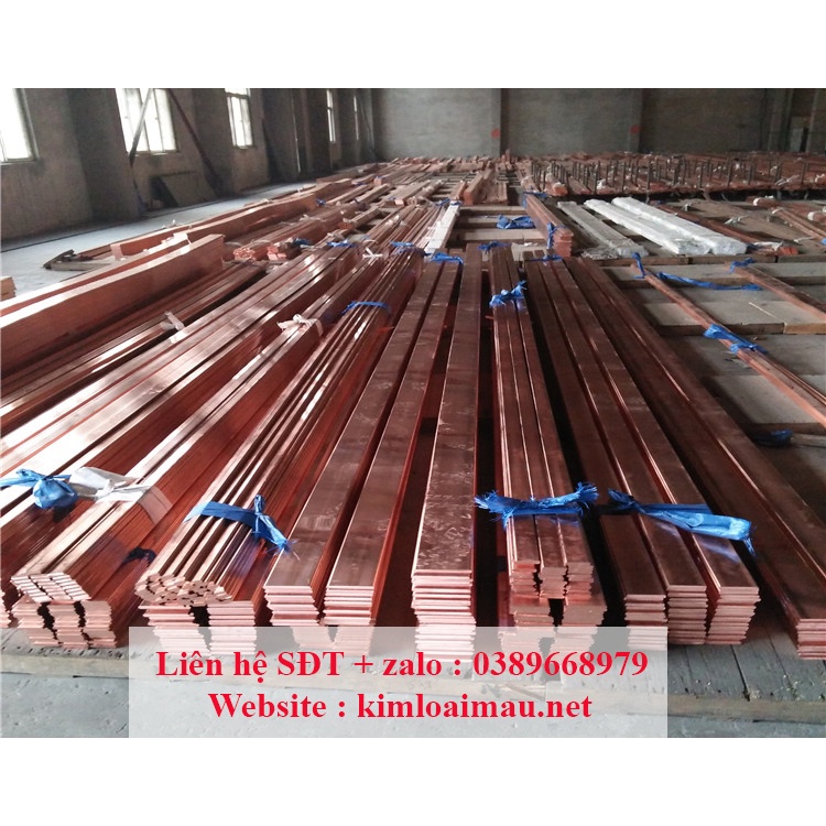 Thanh đồng đỏ dày 3mm dài 1 mét