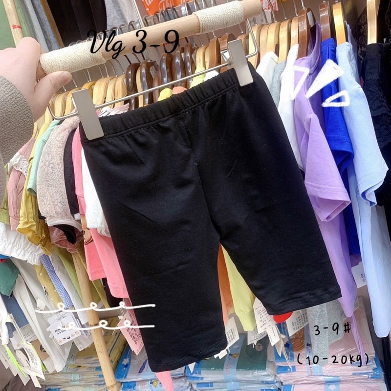 Quần Legging Lửng Cotton Siêu Mát Cho Bé Gái 10-40kg