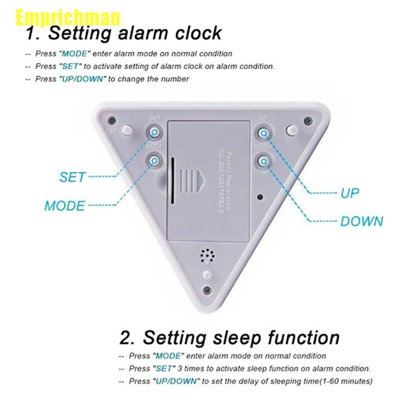 Đồng Hồ Báo Thức Điện Tử Tích Hợp Đèn Led 7 Màu Thay Đổi Theo Nhiệt Độ