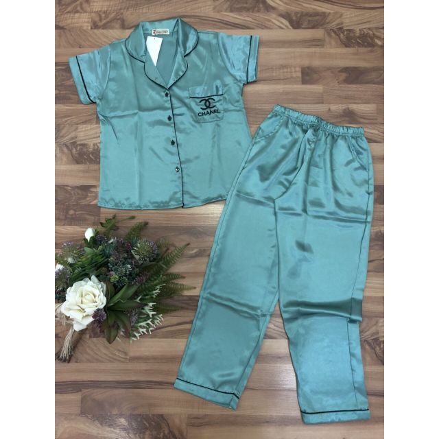 [Giá lẻ= Sỉ ] Set Bộ Pijama Dài Thêu Phi Lụa loại 1 -Hàng nhập khẩu