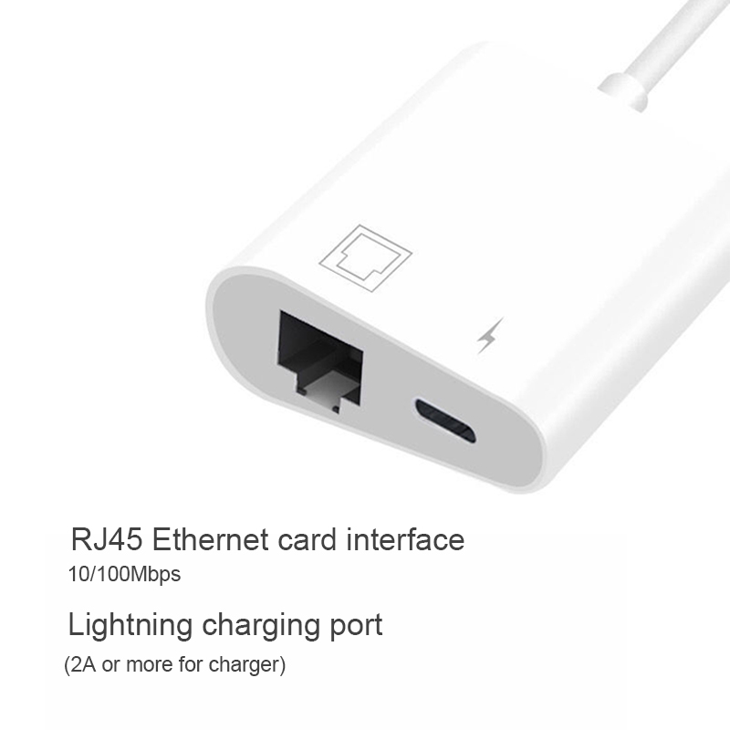 Cáp Chuyển Đổi Cổng Lightning Sang Cổng Mạng Lan Rj45 Cho Iphone 12 Apple 11pro Max Ipad Air4 | BigBuy360 - bigbuy360.vn
