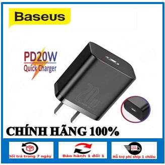 Cốc Sạc Baseus Super Si Mini Usb C Qc3.0 Pd 20w Sạc Nhanh Cho Điện Thoại Iphone 12