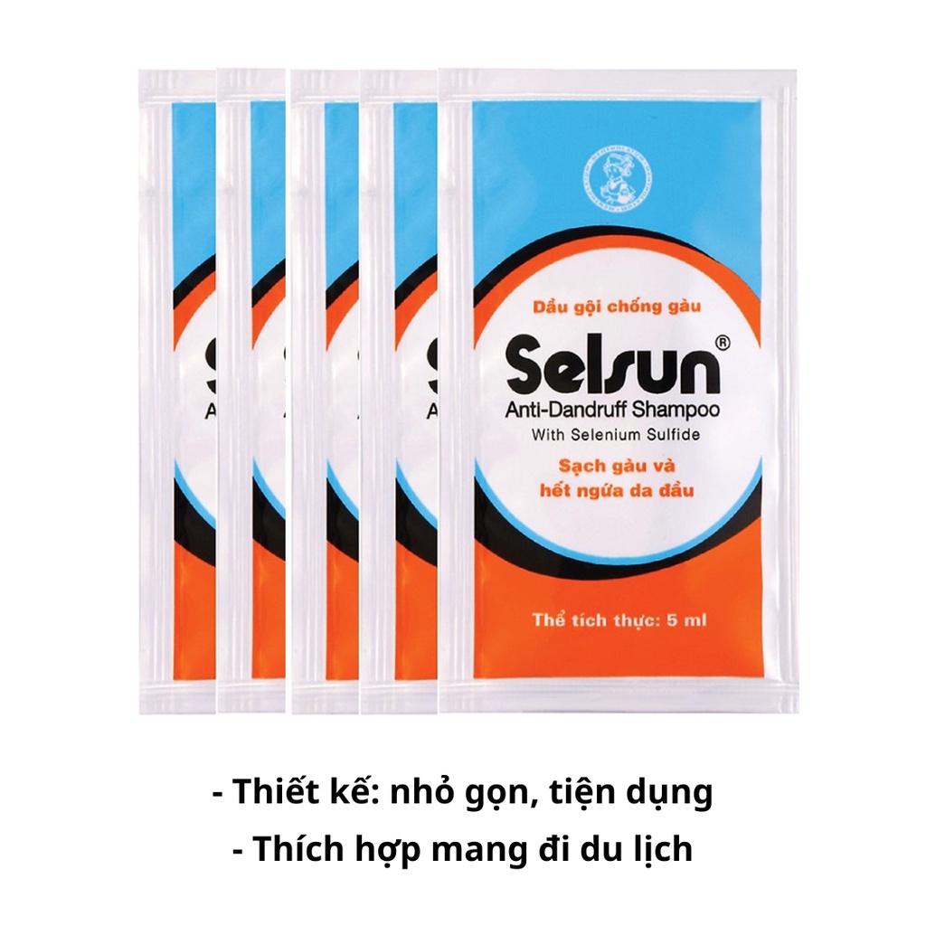 [Gói] Dầu gội sạch gàu Selsun 5ml