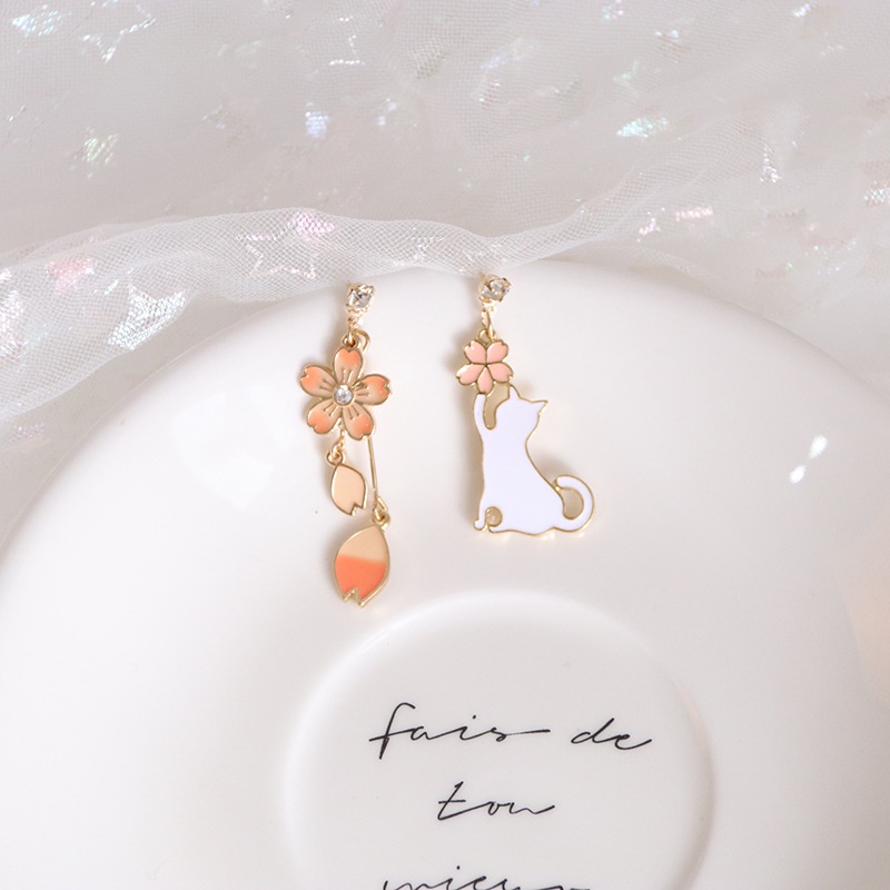 [Augustcloth | AugustJewelry] Bông tai/ Hoa tai chú mèo và bông hoa dễ thương 2022
