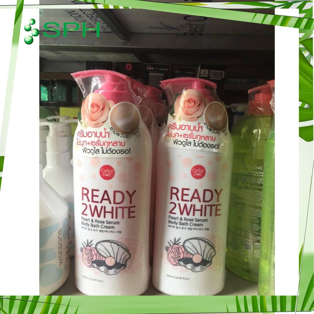 Sữa tắm dưỡng trắng siêu thơm Ready 2 White Pear Rose 500 ml Thailand