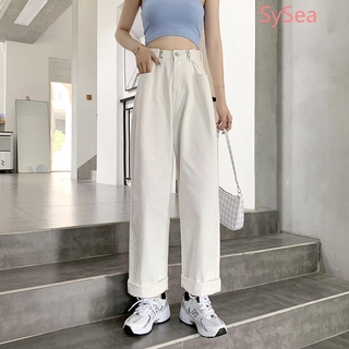 Quần Jeans Dài Ống Rộng Thời Trang Dành Cho Nữ