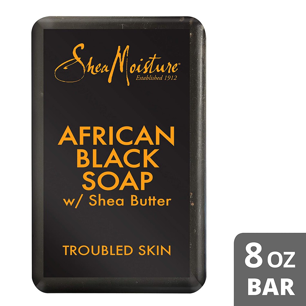 Xà phòng đen Châu Phi giảm mụn lưng Shea Moisture SheaMoisture African Black Soap bar 230g