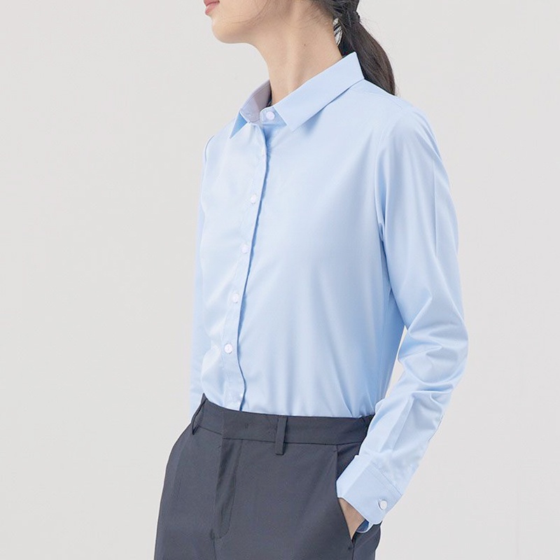 Áo Sơ Mi Tay Dài Vintage Chất Liệu Cổ Trụ Mềm Mại, Nhẹ, Thoáng Khí, Có 2 Màu, Ship Từ Hà Nội