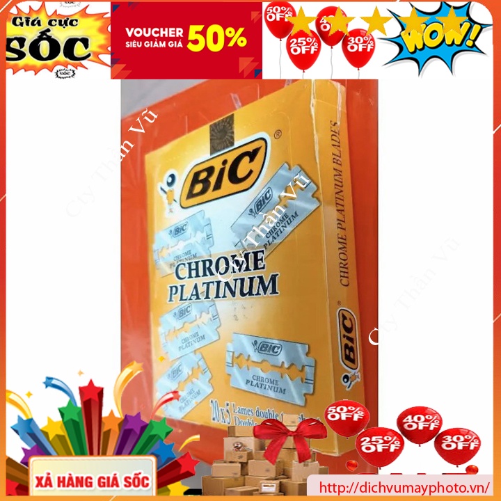 Dao lam BiC vỏ hộp màu vàng hàng chính hãng siêu bén siêu bền
