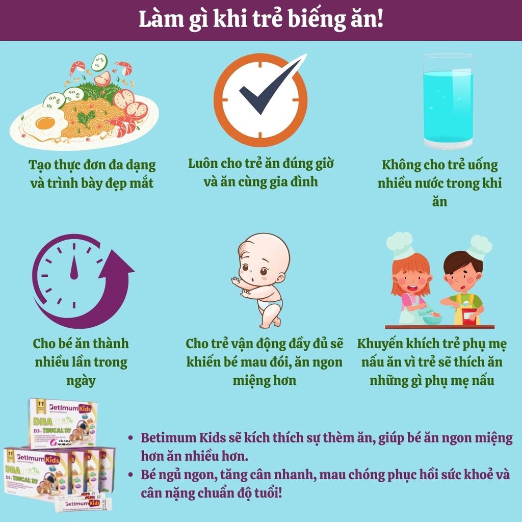 Siro ăn ngon ngủ ngon tăng sức đề kháng cho bé Betimum Kids Shop Mami Mon bổ sung vitamin men vi sinh tiêu hoá cho trẻ