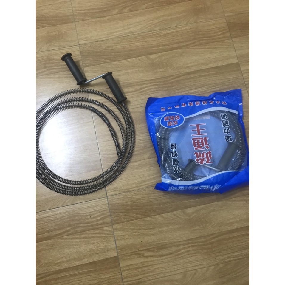 Thông tắc vệ sinh, dây thông cống lò xo, tiện dụng và được việc, dây phi 10mm đễ dùng dây 3m