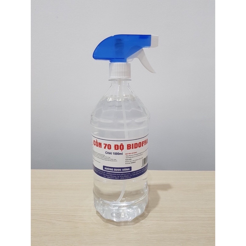 Cồn 70 Độ Bidopha Chai 1000ml Có Vòi Xịt Sát Khuẩn | BigBuy360 - bigbuy360.vn