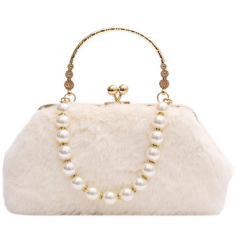 Túi Đeo Chéo Phối Lông Thời Trang Cho Nữ