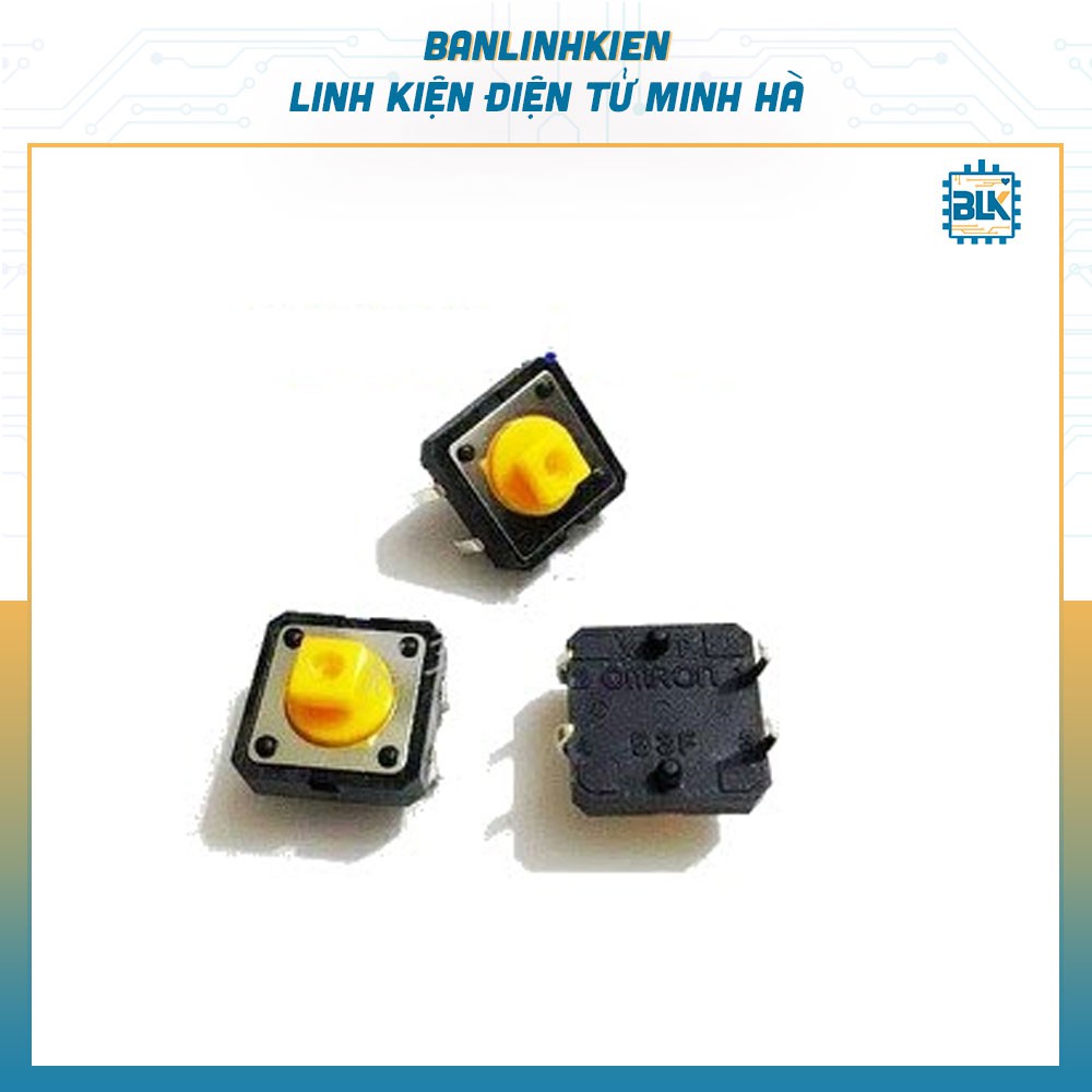 Nút Nhấn Omron 4 Chân 12x12x7.3MM (5 chiếc)
