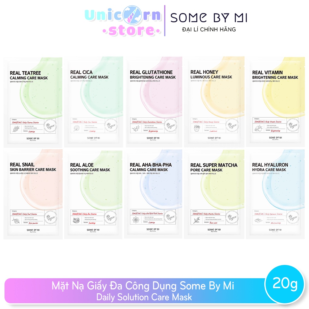 Mặt Nạ Giấy Đa Công Dụng Some By Mi Daily Solution Care Mask 20g