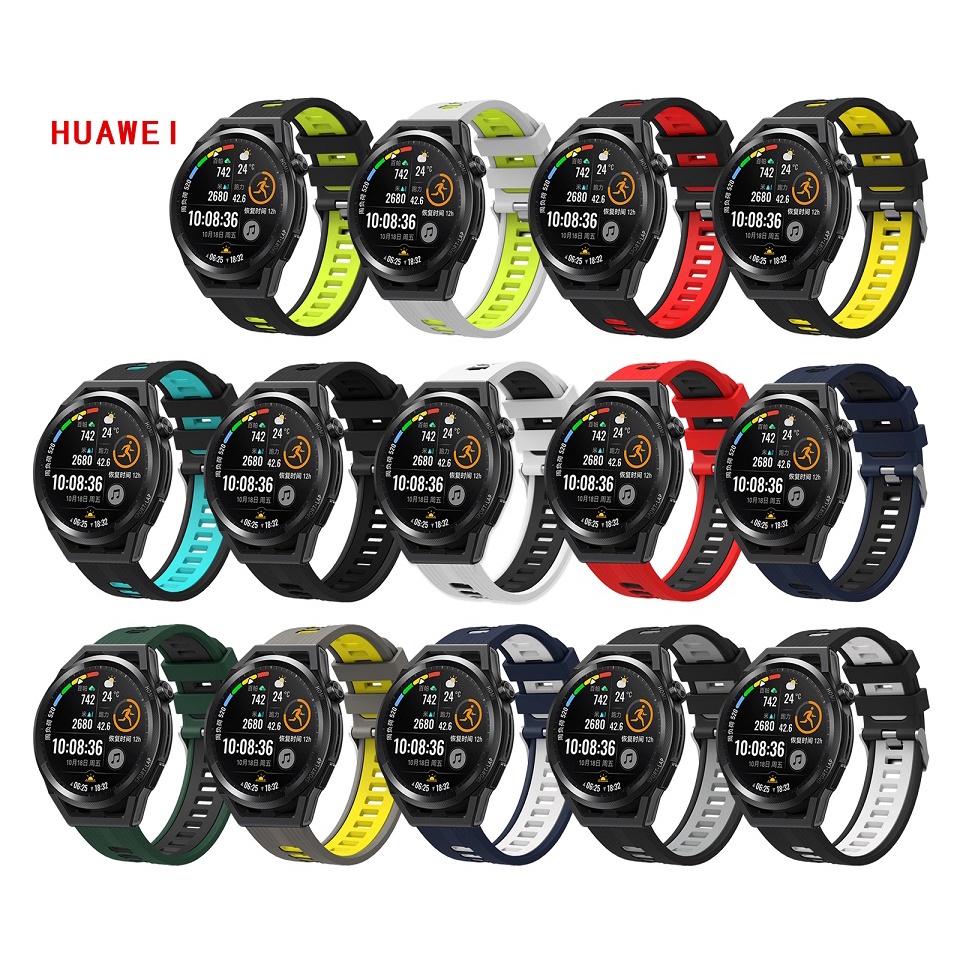 Dây Đeo Silicon Thay Thế Cho Đồng Hồ Thông Minh Huawei Watch GT3 GT 3 GT2 42mm 46mm