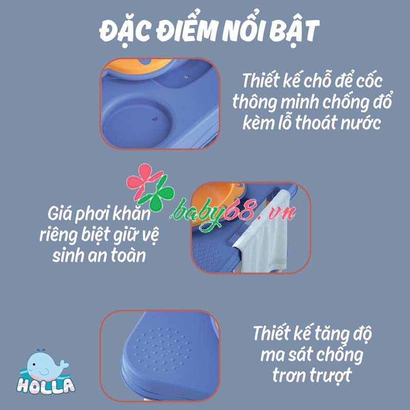 Bồn rửa mặt đa chức năng HOLLA chính hãng cho bé