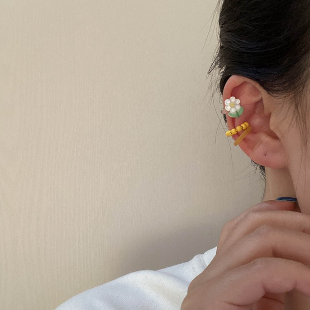 Bông Tai Thời Trang Kiểu Kẹp Nhiều Màu Bằng Nhựa Acrylic Cho Nữ