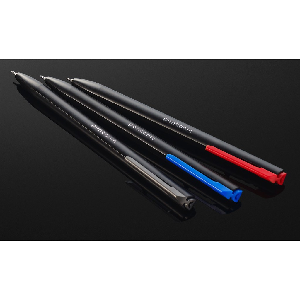 Bút bi bấm LINC Pentonic Switch - Hộp 10 chiếc - Ngòi 0.7mm, viết trơn, nét đều, đủ màu xanh, đen, đỏ