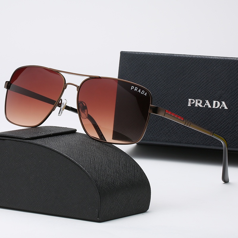 ! Prada! Kính mát phân cực chống tia UV 400 cho nam