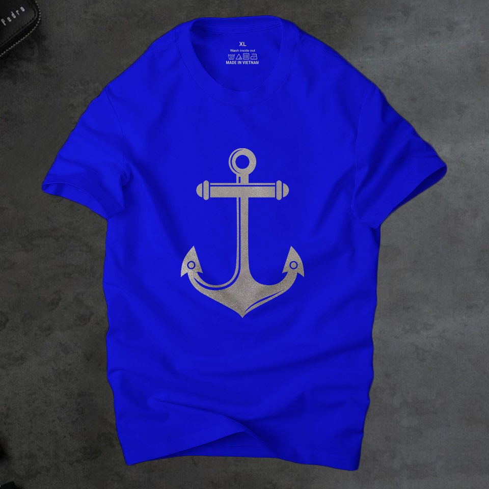 Áo phông nam anchor mỏ neo  phong cách ,áo nam vải cotton 4 chiều cao cấp thoáng mát