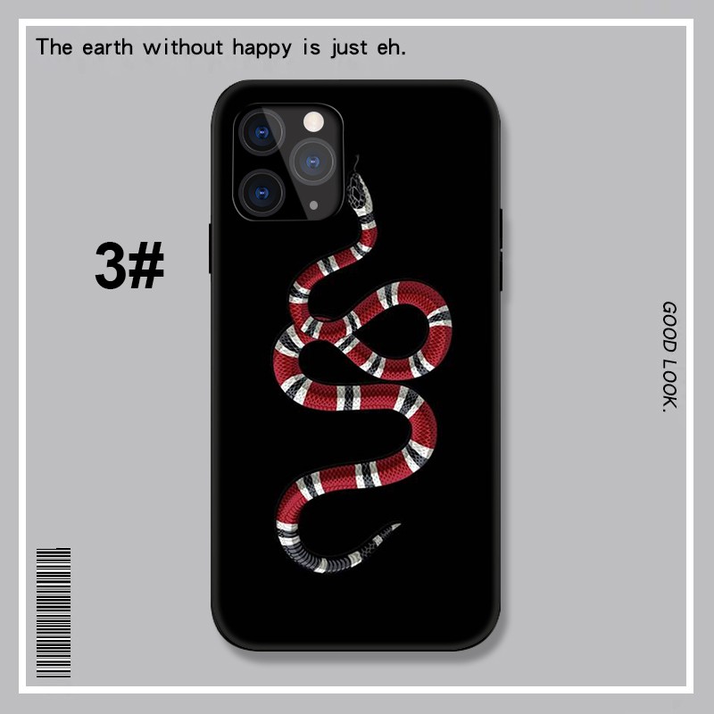 Ốp điện thoại họa tiết rắn LU98 cho iPhone X Xs Max XR 6 6s 7 8 Plus 5 5s SE 2020 6+ 6s+ 7+ 8+