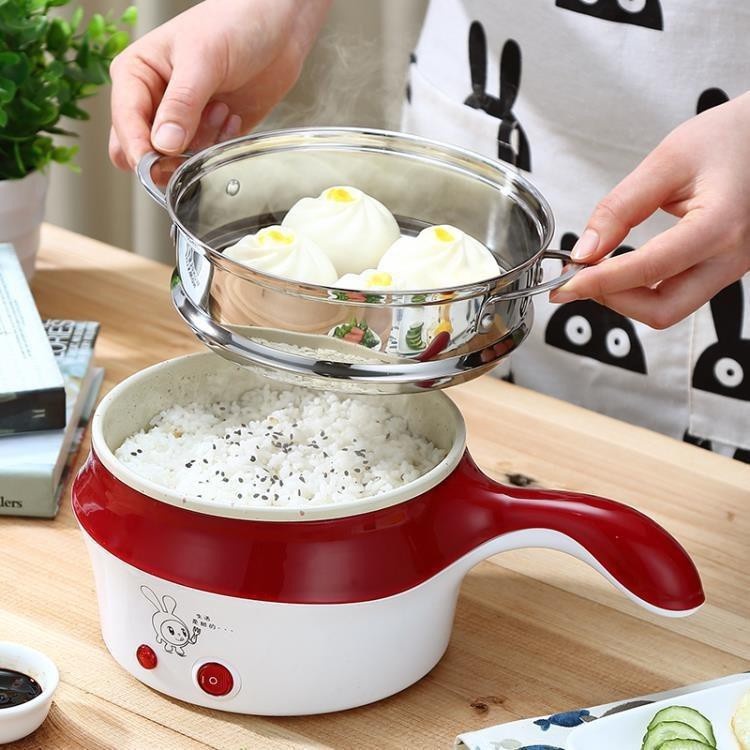 CA NẤU MÌ KIÊM NỒI LẨU MINI TẶNG KÈM XỬNG HẤP INOX CAO CẤP - CA NẤU MÌ VỚI THIẾT KẾ SANG TRỌNG CHUẨN HÀNG XUẤT NHẬT