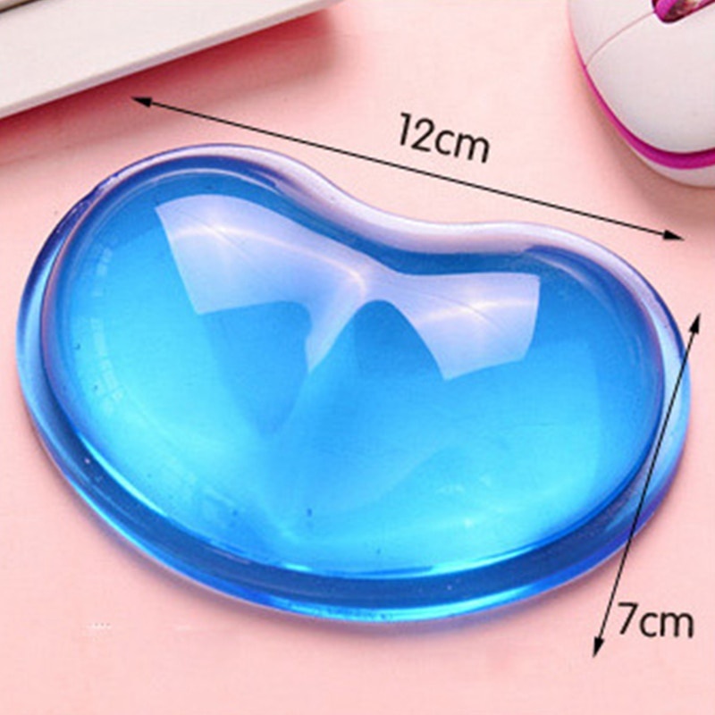 Miếng Lót Chuột Bằng Silicone Mềm Trong Suốt Chống Mỏi Cổ Tay
