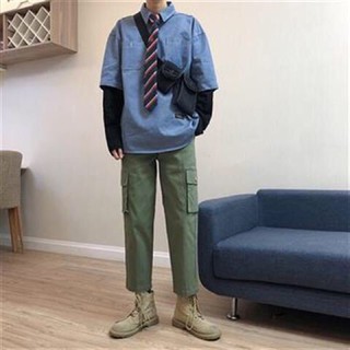 [ FREE SHIP ĐƠN 99K ]_Áo sơ mi 2 lớp unisex kẻ .