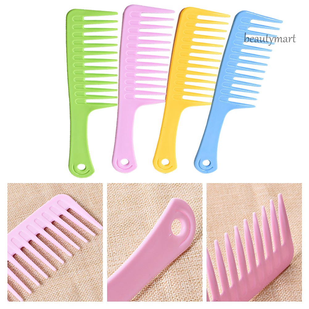 [Hàng mới về] Bộ 2 chiếc lược chải tóc xoăn răng lược rộng cho tạo kiểu tóc