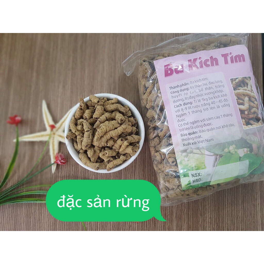 Ba Kích Tím Quảng Ninh Khô Rút Lõi - Sạch Thơm 100g