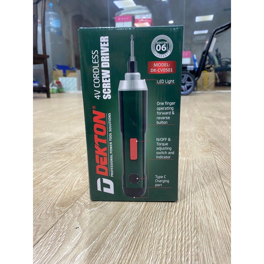 MÁY VẶN VÍT PIN 4V DEKTON DK-CV0501- HÀNG CHÍNH HÃNG