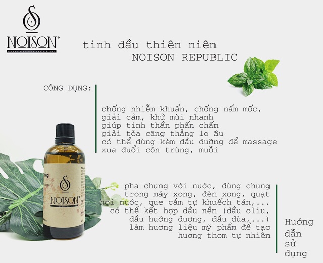 Tinh dầu Chanh Noison | Lemon Essential Oil | Nhập khẩu Ấn Độ