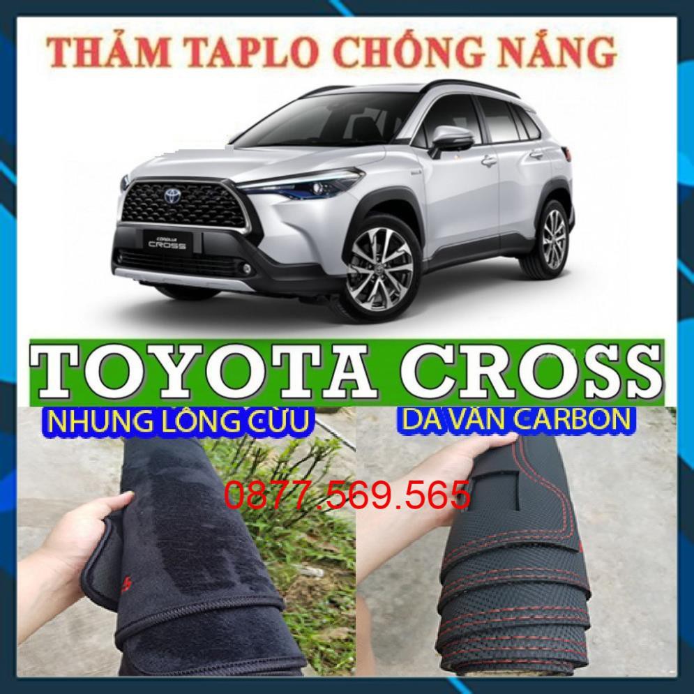 THẢM TAPLO TOYOTA COROSS THẢM CHE NẮNG XE HƠI CAO CẤP 3 LỚP CÓ CHỐNG TRƯỢT TÁC DỤNG CHỐNG NẮNG XE HƠI DA VÂN CARBON