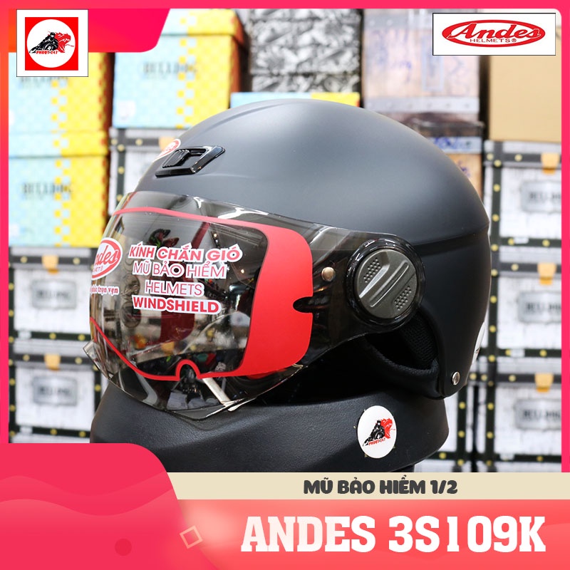 Nón bảo hiểm 1/2 - Andes 3S109KM