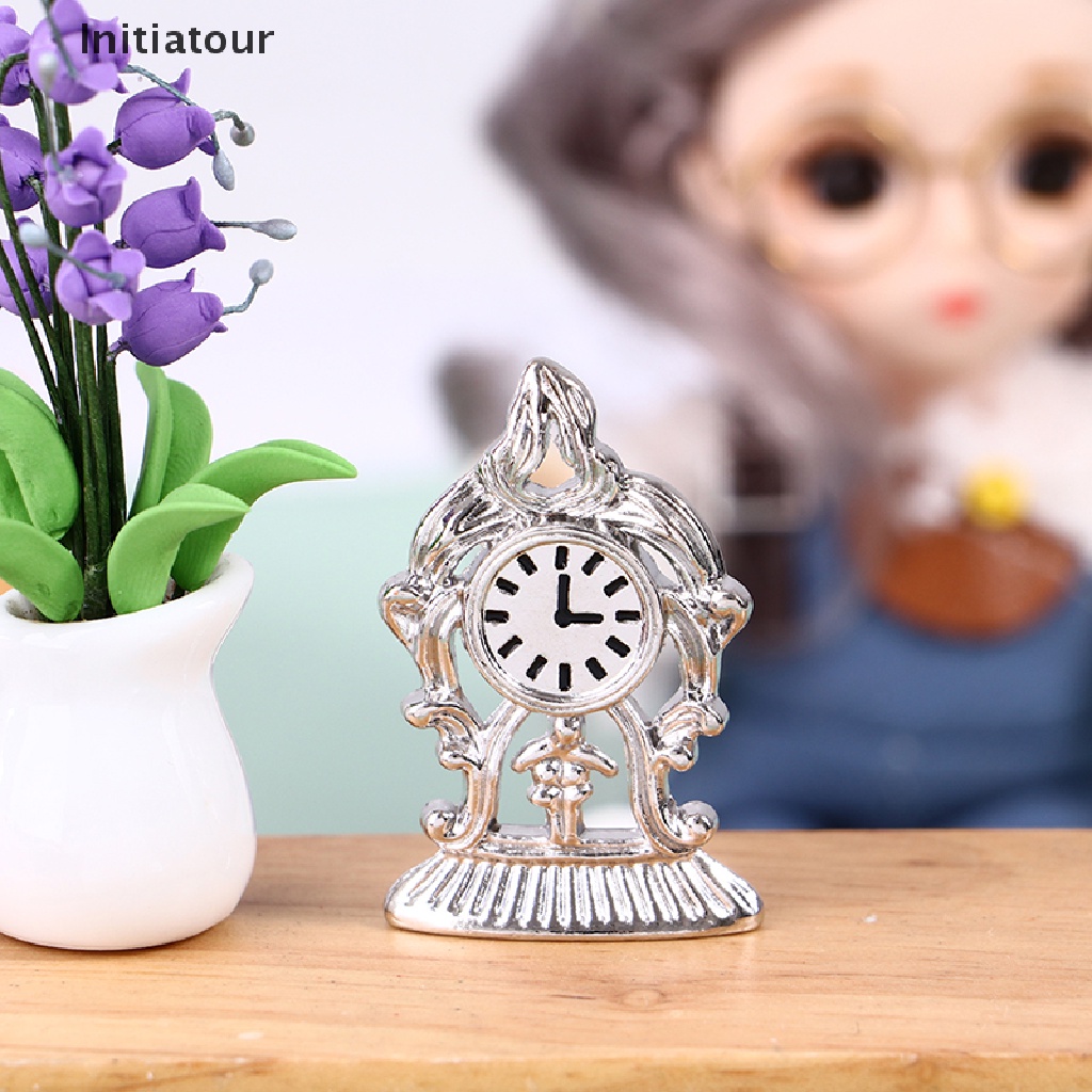 Đồng Hồ Để Bàn Tỉ Lệ 1: 12 Dùng Trang Trí Nhà Búp Bê