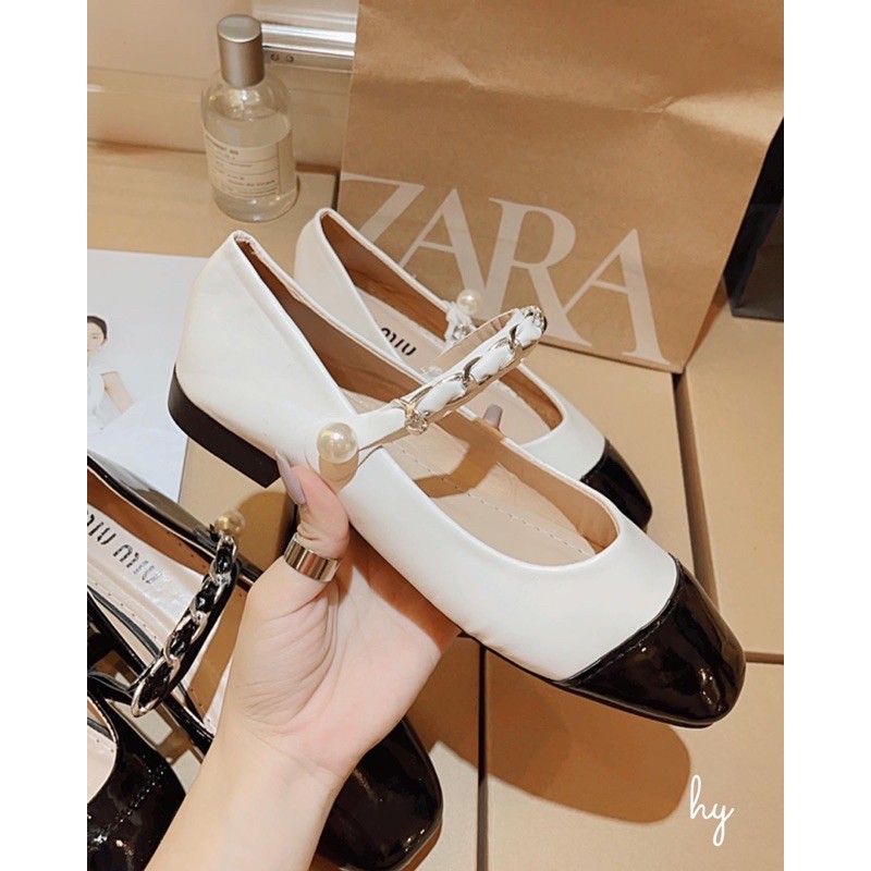 giày bệt búp bê quai ngọc xích M.Miu siêu hot | BigBuy360 - bigbuy360.vn