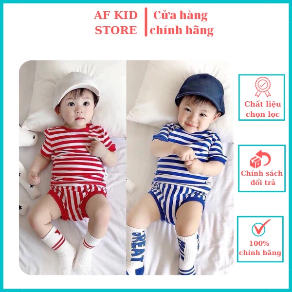 Quần Áo Trẻ Em  💖FREESHIP💖 Bộ Đồ Sọc Cho Bé Chất Cotton Co Giản 4 Chiều Thấm Hút Mồ Hôi Tốt