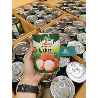 Vải thiều ngâm nước đường  A Choice  565gr Loại 1 Thái Lan