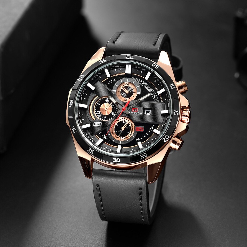 Đồng Hồ Nam Chính Hãng VAVA VOOM Dây Da Cao Cấp Có Lịch Ngày Phong Cách Thể Thao Đẹp Cực Chất Giá Rẻ | BigBuy360 - bigbuy360.vn