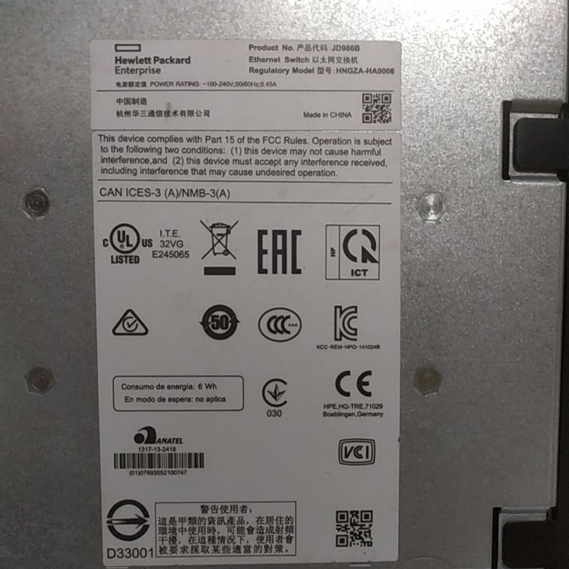 Bộ chia mạng 24 cổng switch HP 24 cổng 10/100Mbps. Thanh Lý