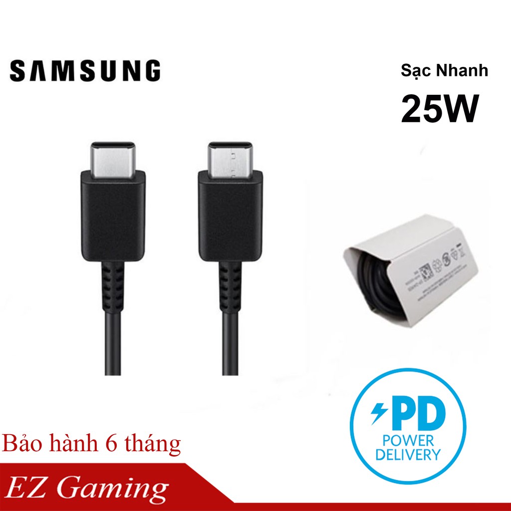 Cáp sạc C to C , hai đầu USB Type C, Samsung hàng chuẩn, đã được kiểm tra thử nghiệm, rất xịn xò, hàng linh kiện loại 1