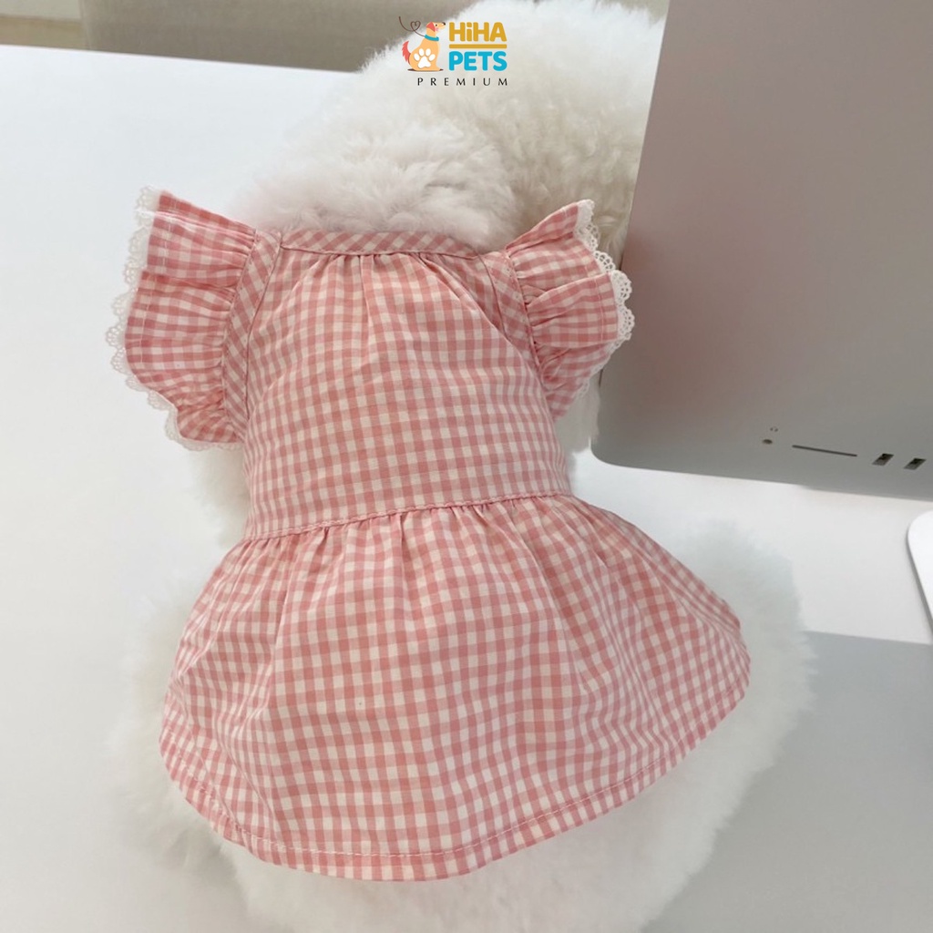 Quần Áo Cho Chó Mèo Mùa Hè Quần Áo Thú Cưng Hàn Quốc Premium Hiha Pets (Có Kẹp).