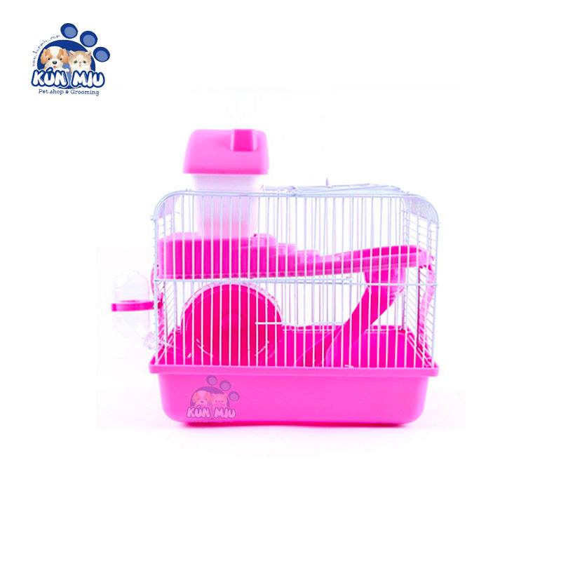 Lồng Hamster 2 tầng đa năng có máng trượt 23*17*30cm